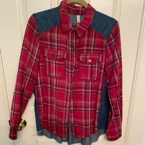 Free People / flannel & denim